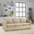 LeisureMod Nervo Velvet Sofas with Gold Frame