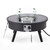 LeisureMod Walbrooke Black Outdoor Patio Round Fire Pit Side Tables