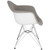 4 LeisureMod Willow Gray Fabric Eiffel Accent Chairs