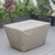 LeisureMod Chelsea Brown Waterproof Fabric Fire Pit Table Cover