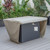 LeisureMod Chelsea Brown Waterproof Fabric Fire Pit Table Cover