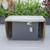 LeisureMod Chelsea Brown Waterproof Fabric Fire Pit Table Cover