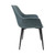 LeisureMod Markley Leather Dining Armchairs