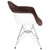 4 LeisureMod Willow Velvet Eiffel Metal Base Accent Chairs