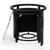 LeisureMod Walbrooke Black Patio Round Tank Holders with Slats