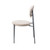 2 LeisureMod Euston Beige Black Dining Chairs