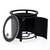 LeisureMod Walbrooke Black Patio Round Tank Holders