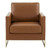 LeisureMod Lincoln Leather Accent Armchairs