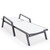 LeisureMod Marlin Armrests Patio Chaise Lounge Chairs