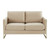 LeisureMod Lincoln Velvet Loveseats