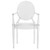 LeisureMod Carroll Clear Acrylic Chair