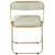 2 LeisureMod Lawrence Folding Chairs With Gold Frame