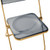 4 LeisureMod Lawrence Folding Chairs With Gold Frame