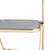 4 LeisureMod Lawrence Folding Chairs With Gold Frame