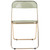 4 LeisureMod Lawrence Folding Chairs With Gold Frame