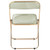 4 LeisureMod Lawrence Folding Chairs With Gold Frame