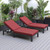 2 LeisureMod Chelsea Outdoor Chaise Lounge Chairs with Cushions