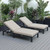 2 LeisureMod Chelsea Outdoor Chaise Lounge Chairs with Cushions