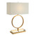 Crestview Collection Aldrich Gold Leaf White Table Lamp