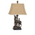 Crestview Collection Deer Bronze Burlap Table Lamp