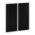 Palace Imports Black Modular Solid Doors Pantry with 2 Drawer