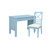 Sunset Trading Cool Breeze Beach Blue Computer Desk and Chair