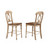 2 Sunset Trading Brook Wheat Pecan Napoleon Barstools