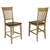 2 Sunset Trading Brook Wheat Pecan Fancy Slat Barstools