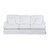 Sunset Trading Ariana White Slipcovered Sleeper Sofa