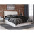AFI Furnishings Portland White Queen Platform Bed with Footboard And 2 Storage Drawers
