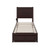 AFI Furnishings NoHo Espresso Twin Beds with Foot Drawer