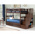 AFI Furnishings Columbia Staircase Full Over Full Bunk Beds with Two Urban Drawers