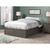 AFI Furnishings Concord Grey Full Platform Urban Trundle Bed with Flat Panel Footboard