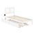 AFI Furnishings Tahoe White Extra Long Trundle Beds with USB Turbo Charger