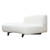 Diamond Sofa Vesper White Curved Armless Left Chaise