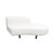 Diamond Sofa Vesper White Curved Armless Right Chaise