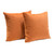 2 Diamond Sofa Blush Velvet Square Accent Pillows