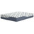 Ashley Furniture 12 Inch Chime Elite 2.0 White Blue Queen Mattress With Foundation