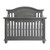 Oxford Baby London Lane Arctic Gray 2pc Crib Set with Dresser Topper