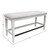 Parker House Americana Modern White 49 Inch Upholstered Counter Bench