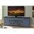 Parker House Americana Modern Blue 92 Inch TV Console with Hutch Backpanel and LED Lights
