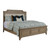 American Drew Engels Light Stain White Oak Upholstered Cal King Bed