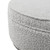 Olliix Madison Park Harriet Grey Round Cocktail Ottoman with Metal Base