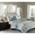 Olliix Madison Park Gabby Blue Queen 7pc Comforter Set