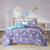 Olliix Urban Habitat Kids Lola Purple Twin Unicorn Cotton Comforter Sets