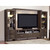 Jofran Furniture Scarsdale Grey Entertainment Wall with 60 Inch Media Chest