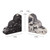 2 TOV Furniture Grey White Marble Bookends