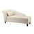 Southern Enterprises Aberdale Beige Chaise Lounge with Storage