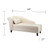 Southern Enterprises Aberdale Beige Chaise Lounge with Storage