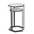 Southern Enterprises Kerrisdale White Faux Marble 2pc Nesting Tables